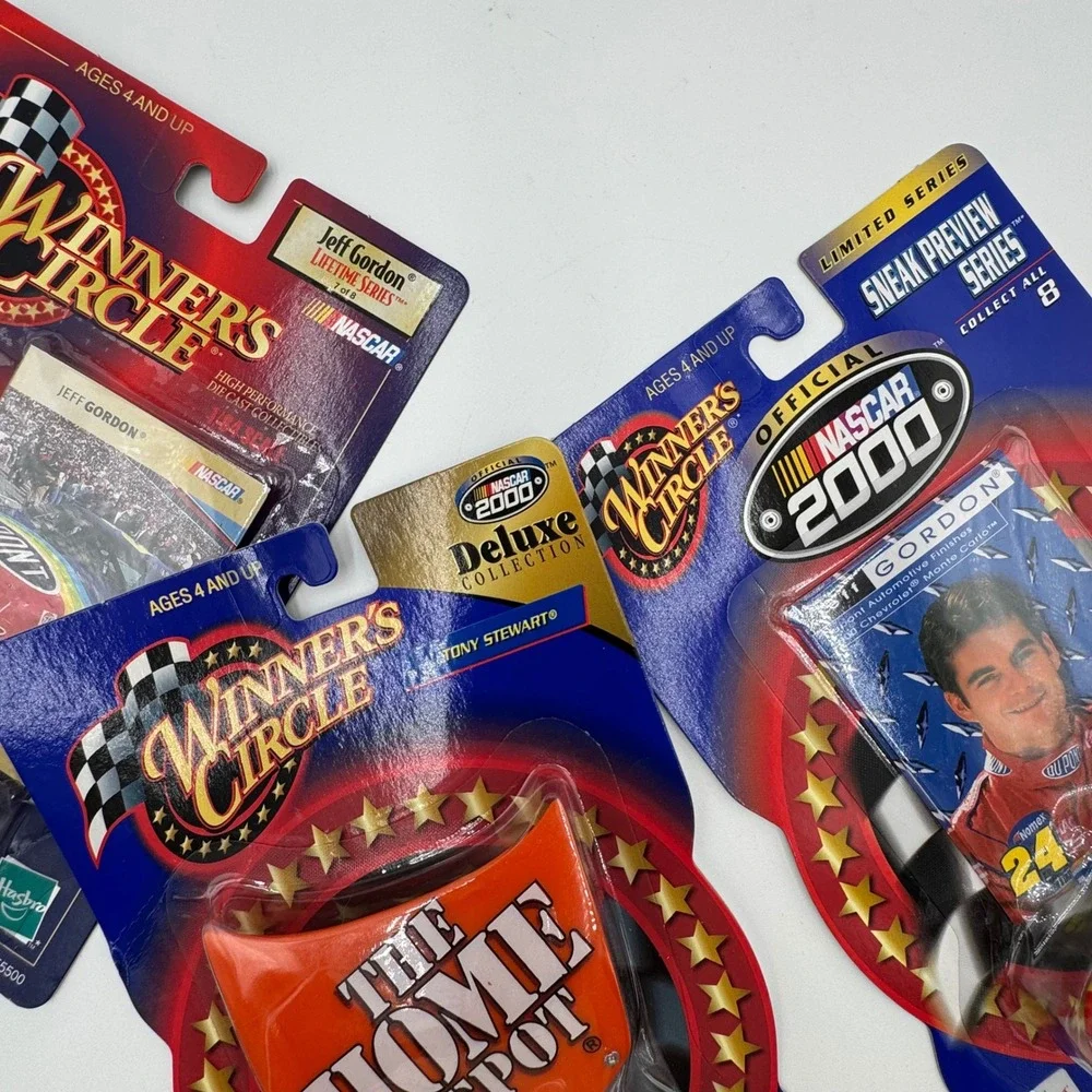 Winner's Circle NASCAR‎ Diecast Car Lot 3pc Hasbro Jeff Gordon Tony Stewart NIP